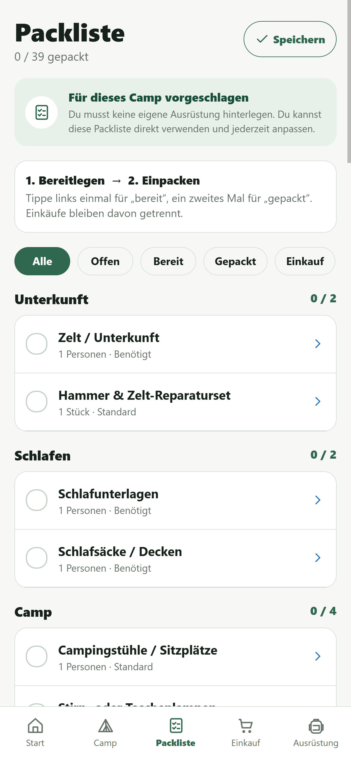PlanCamp Getrennt vorbereiten