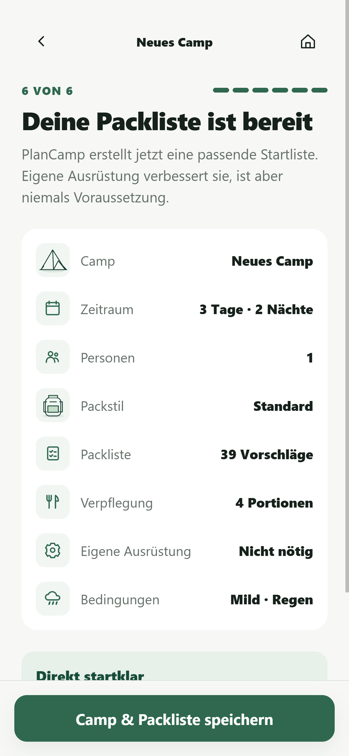 PlanCamp Vorschläge prüfen